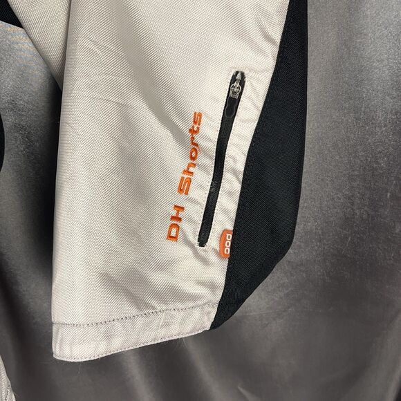 POC MTB Cycle DH Shorts Bundle Men's 34 Off Road Downhill Bike Ripstop Black Org - Picture 10 of 17